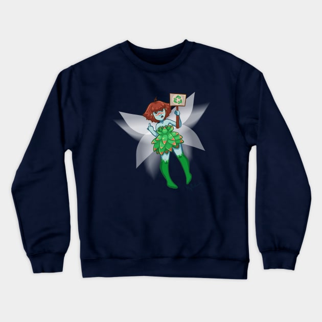 Badass Eco Fairy Crewneck Sweatshirt by myprofanity